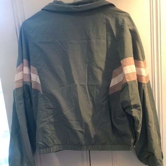 Green Garage Windbreaker Bomber Jacket - Picture 2 of 5